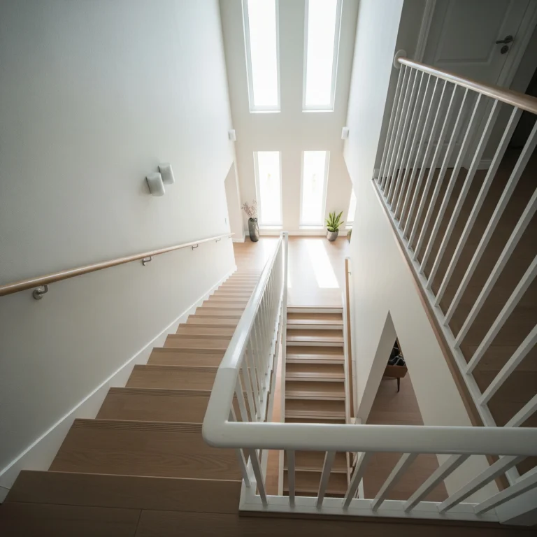 Image of a high-end full stairway system in a Florida home.