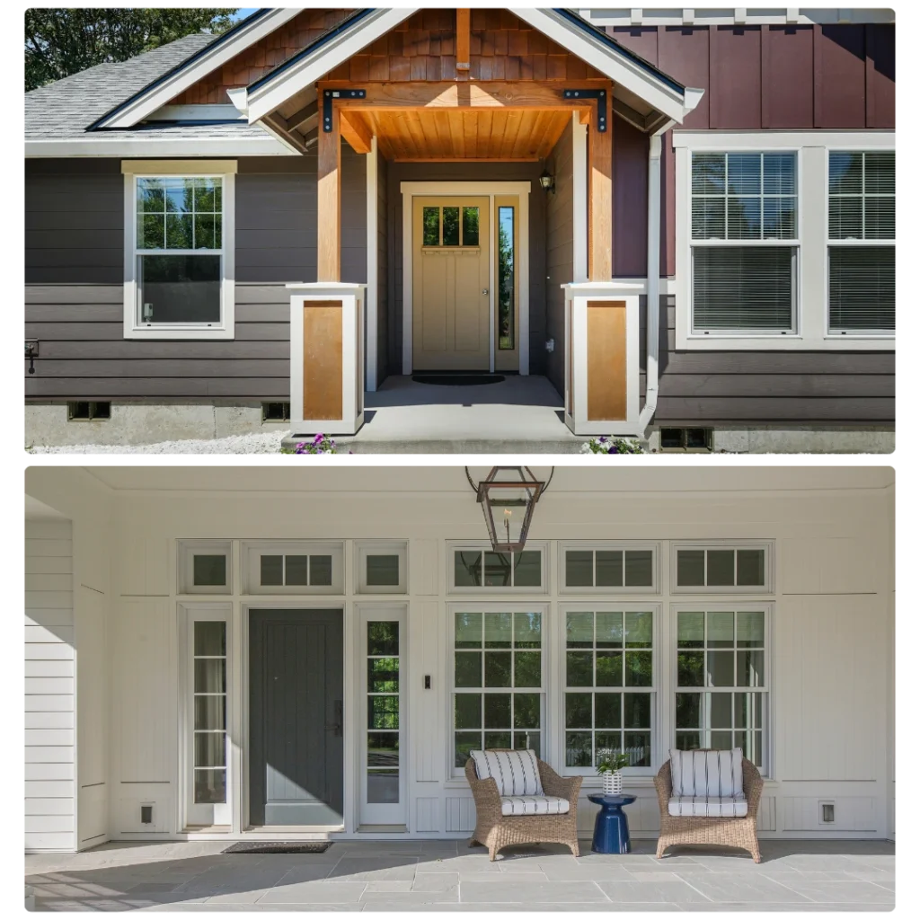 Luxury front home entry doors on Melbourne, FL homes.